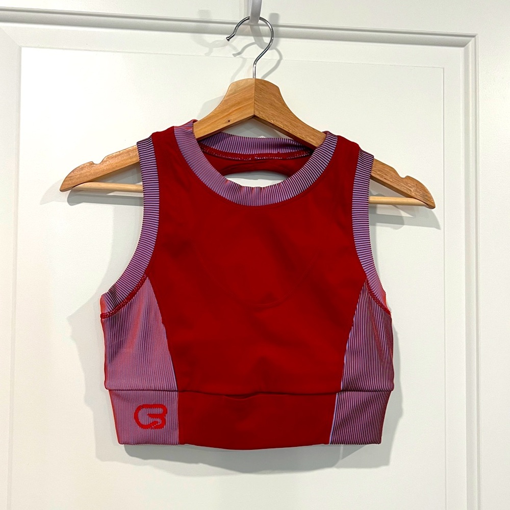 NWT CycleBar Free People Movement Hardio Cardio Brami in Red Grape - Size S